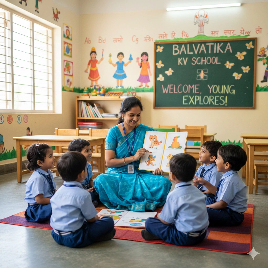 Trained teacher interacting with young children