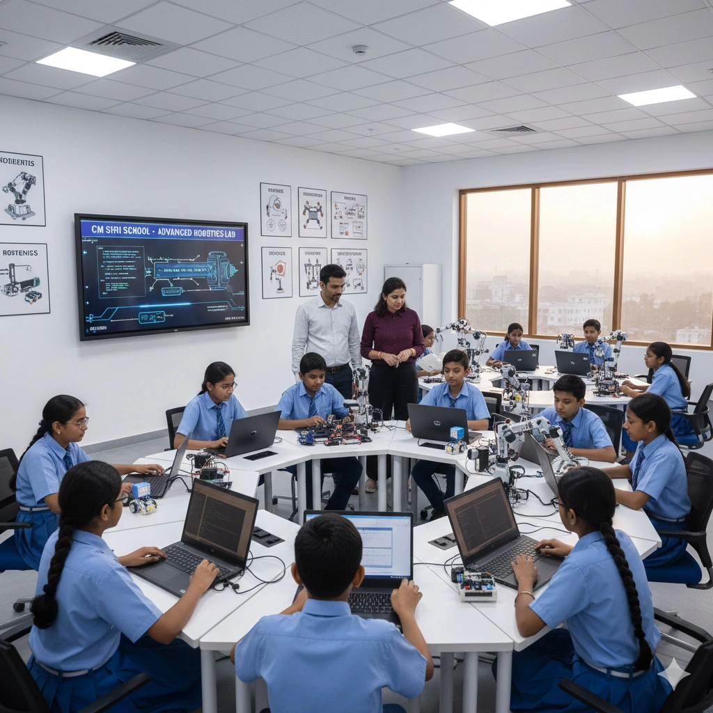 Advanced robotics lab in government school