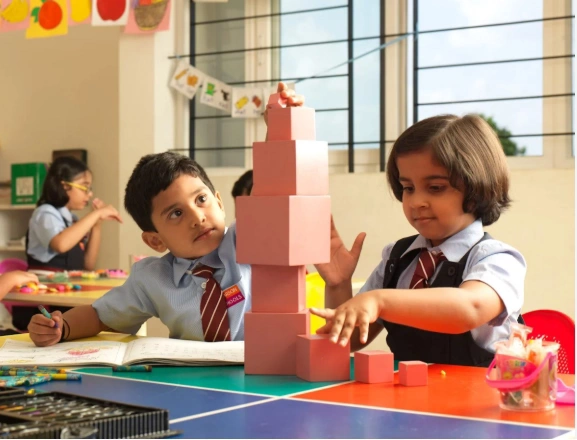 Child solving puzzle problems