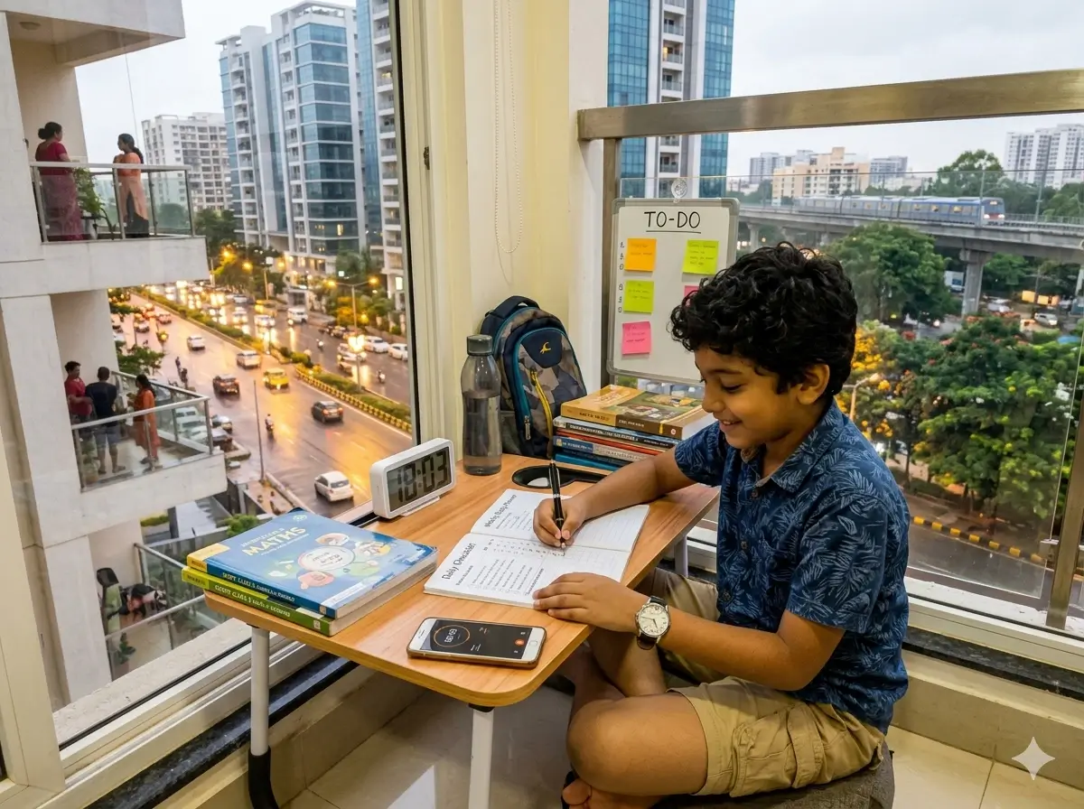 Child managing time and accountability