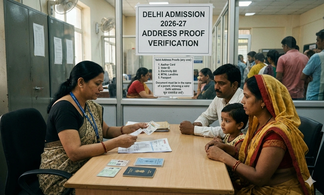 Delhi DG admission valid address proof documents verification