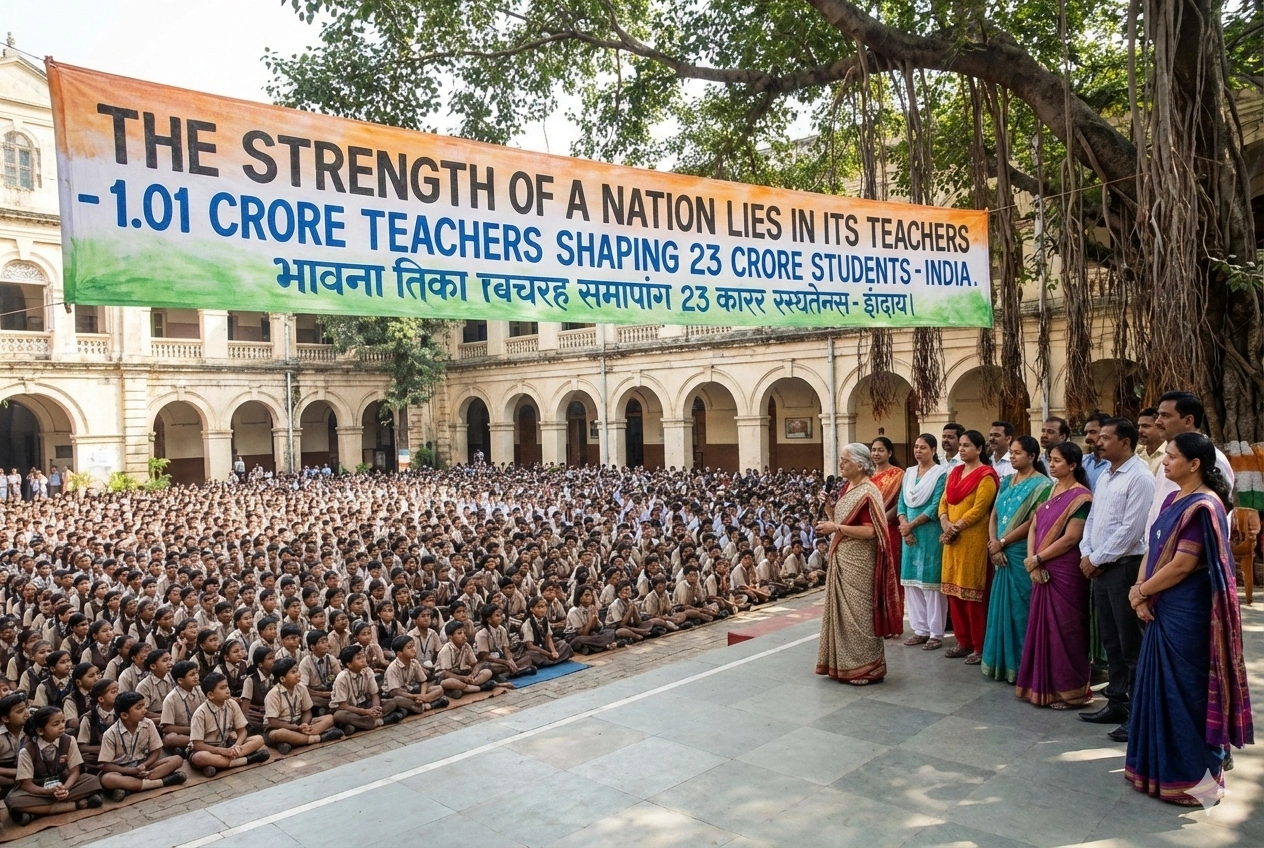 The strength of a nation lies in its teachers — India's 1.01 crore teachers shape 23 crore students